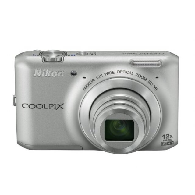 Nikon デジタルカメラ COOLPIX S6400 タッチパネル液晶 光学12倍ズーム クリスタルシルバー S6400SL i8my1cf