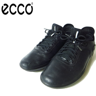 美品 ecco エコー レザー スニーカー 約23.5㎝ 37