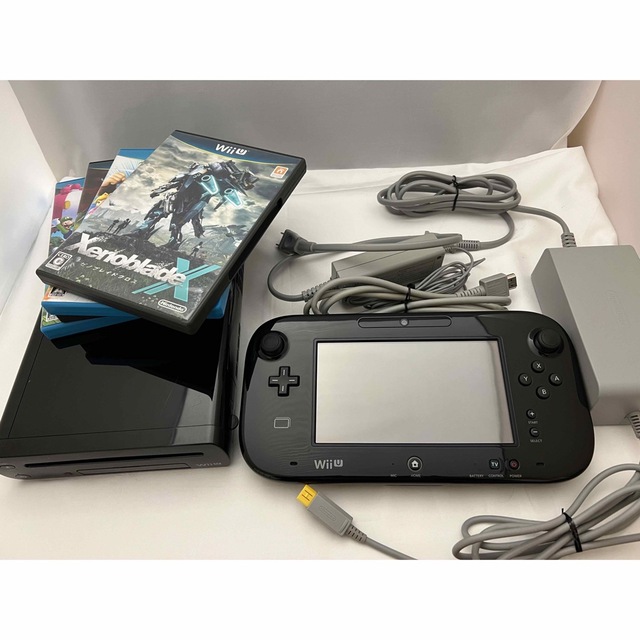 WiiU 本体 ゲームソフト4本込 ゼノブレイドX スマブラ マリオ モンハン