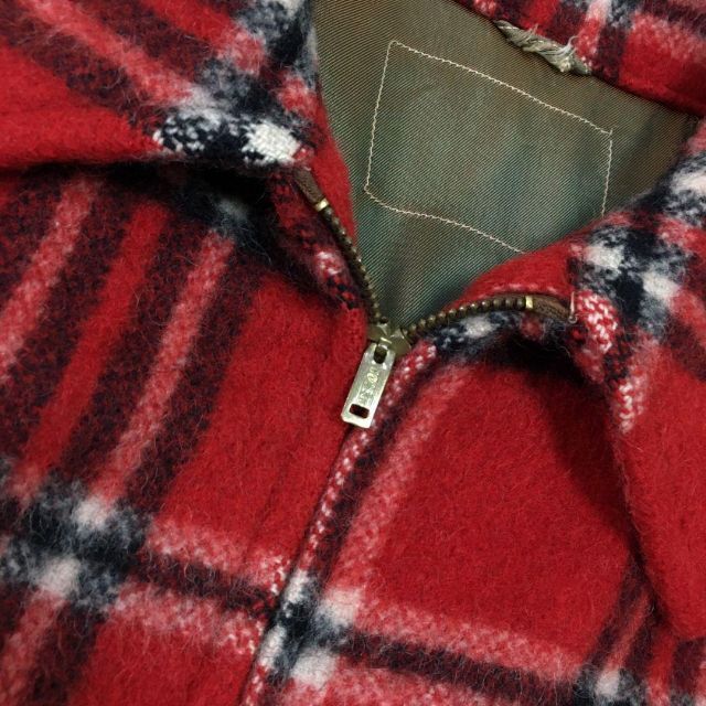 古着 50s 60s チェック CONMAR 片爪 ピンロック ビンテージの 古着 50s 60s チェック CONMAR 片爪 ピンロック ビンテージの