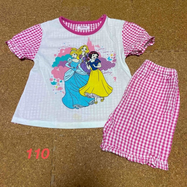 ディズニープリンセス★半袖パジャマ キッズ/ベビー/マタニティのキッズ服女の子用(90cm~)(パジャマ)の商品写真