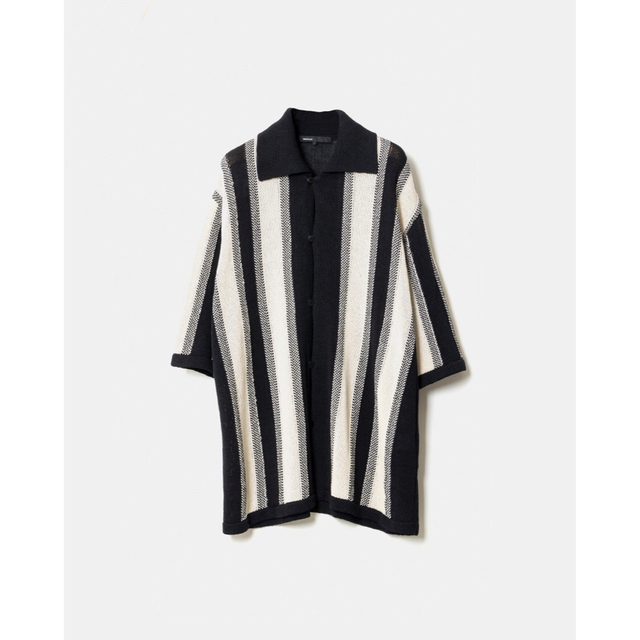 08sircus - 08 sircus GIMA cotton stripe knit shirtの通販 by 08sircus - 08 sircus GIMA cotton stripe knit shirtの通販 by