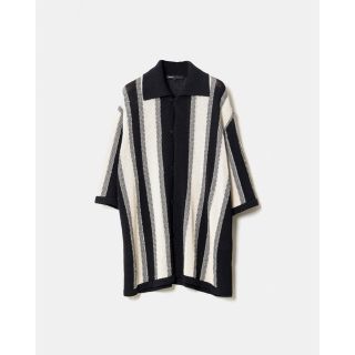 ゼロエイトサーカス(08sircus)の08 sircus GIMA cotton stripe knit shirt(ニット/セーター)