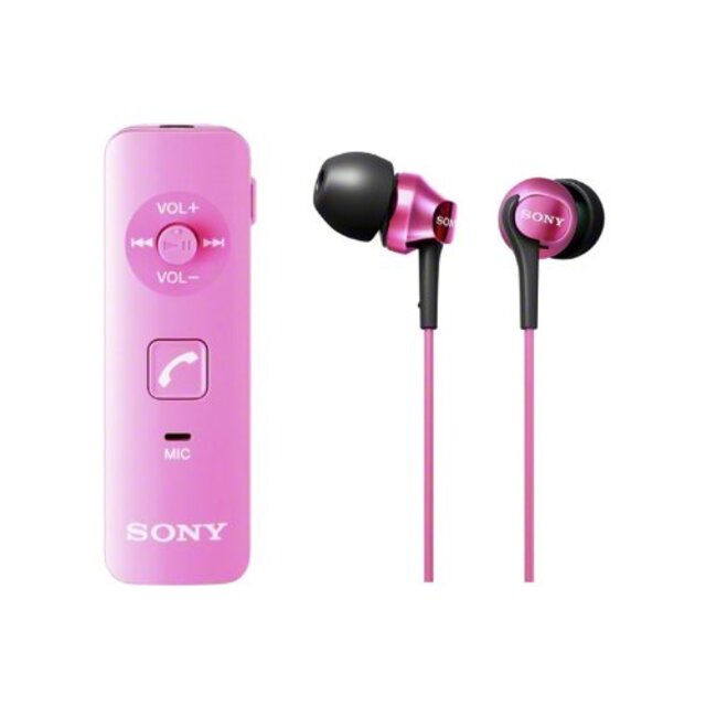 SONY カナル型ワイヤレスイヤホン Bluetooth対応 マイク付 ピンク DRC-BTN40K/P i8my1cf