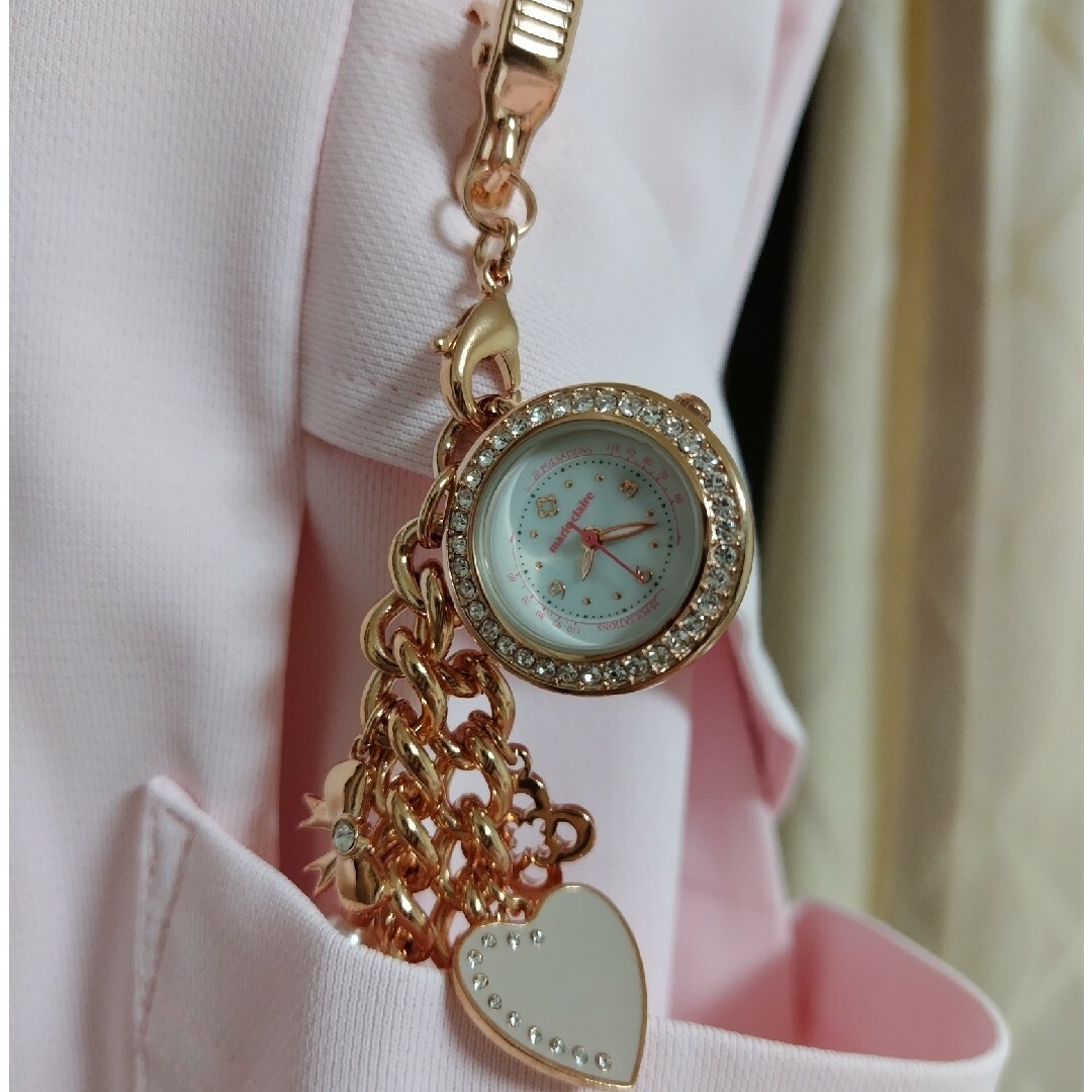 Marie Claire(マリクレール)のマリ・クレール 2way ブレスレット ウォッチ（ピンクゴールド） レディースのファッション小物(腕時計)の商品写真