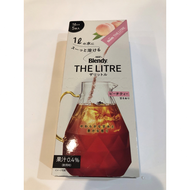 AGF(エイージーエフ)のブレンディ THE LITRE ピーチティー  ピザトーストソース  2点セット 食品/飲料/酒の飲料(その他)の商品写真