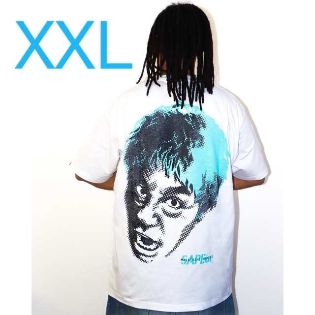 新品サプール sapeur 浜田雅功 TEE XXL Whiteとソックスセット メンズのトップス(Tシャツ/カットソー(半袖/袖なし))の商品写真