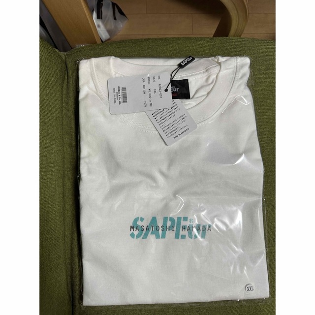 新品サプール sapeur 浜田雅功 TEE XXL Whiteとソックスセット メンズのトップス(Tシャツ/カットソー(半袖/袖なし))の商品写真