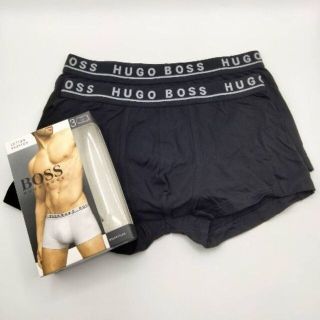 ヒューゴボス(HUGO BOSS)のHUGO BOSS(ヒューゴボス)ローライズ ボクサー 黒 2枚組 Mサイズ(ボクサーパンツ)