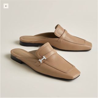 エルメス(Hermes)の【新品未使用】エルメス　23春夏新作　ミュール 《グルーピー》ベージュ・アルジル(ミュール)