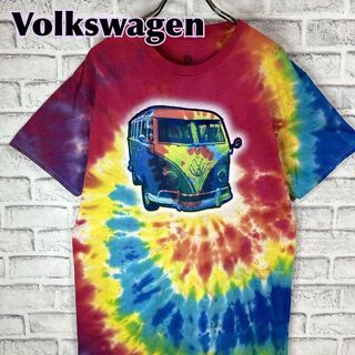 フォルクスワーゲン(Volkswagen)のVolkswagen フォルクスワーゲン バス タイダイ Tシャツ 半袖 輸入品(Tシャツ/カットソー(半袖/袖なし))