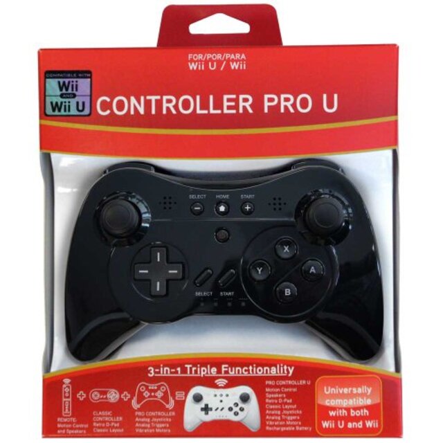 Controller Pro U Black *WiiU Proコントローラー非対応 i8my1cf