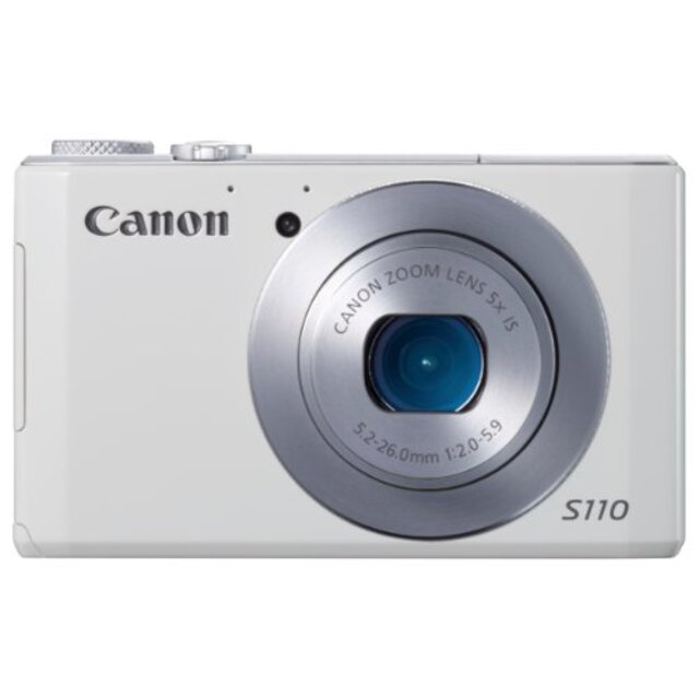 Canon デジタルカメラ PowerShot S110 約1210万画素 F2.0 光学5倍ズーム ホワイト PSS110(WH) i8my1cf