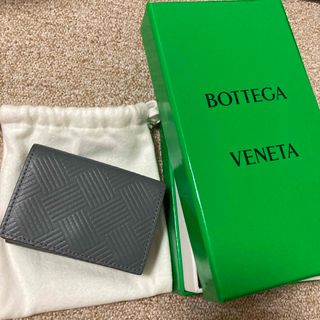 ボッテガヴェネタ(BOTTEGA VENETA)のBOTTEGA VENETA　ボッテガヴェネタ　折財布　三つ折り　グレー　財布(財布)