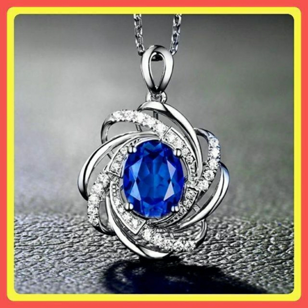 ⭐️よよ様専用⭐️ネックレス ブルー 青いガラス 銅合金 #C276-2 レディースのアクセサリー(ネックレス)の商品写真