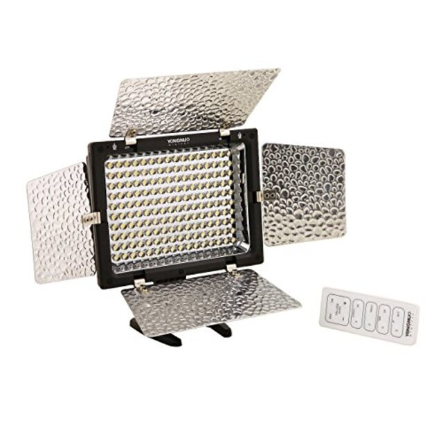 YONGNUO製 YN-160II 160球 LED ビデオライト with コンデンサー MIC and　輝度リモコン for Canon 5D7D50D60D500D5... D700D300D400.D200... E62 i8my1cf
