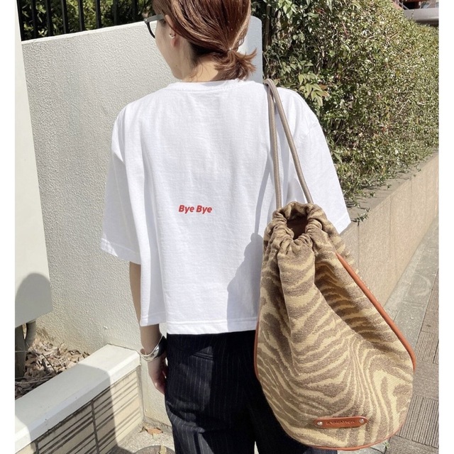 Spick & Span(スピックアンドスパン)のファング　FUNG Spick&Span 別注クロップドTシャツ　ホワイト レディースのトップス(Tシャツ(半袖/袖なし))の商品写真