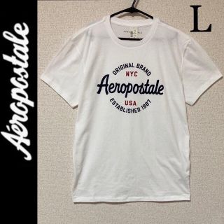 エアロポステール(AEROPOSTALE)の新品タグ付き☆エアロポステール半袖ＴシャツL白ホリスターアバクロンビー&フィッチ(Tシャツ/カットソー(半袖/袖なし))