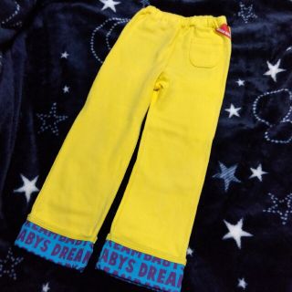 ドリームベイビーズ(DREAMBABYS)の110サイズ ドリームベイビーズ スウェット パンツ イエロー(パンツ/スパッツ)