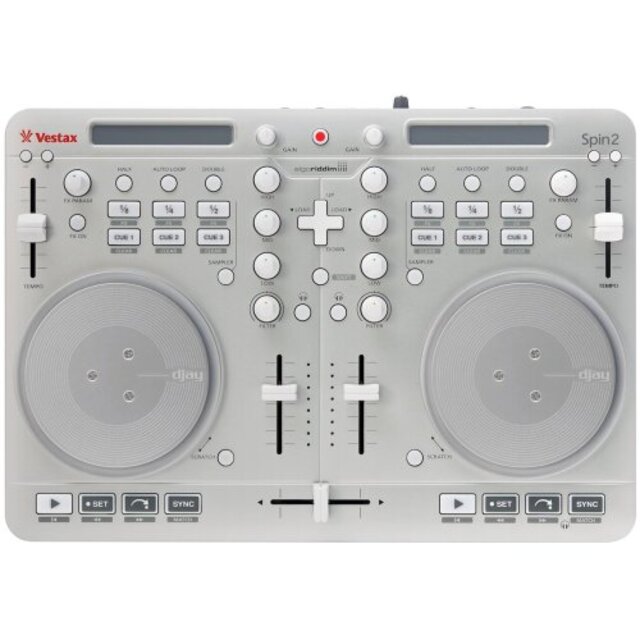 【中古】Vestax DJコントローラー Spin2 シルバー iPhone/iPad/iPod touch対応 algoriddim djay/vjay対応 i8my1cf 楽器の楽器 その他(その他)の商品写真