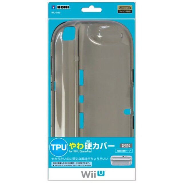 【Wii U】任天堂公式ライセンス商品 TPUやわ硬カバー for Wii U GamePad クリアブラック [ 背面保護タイプ ] i8my1cf