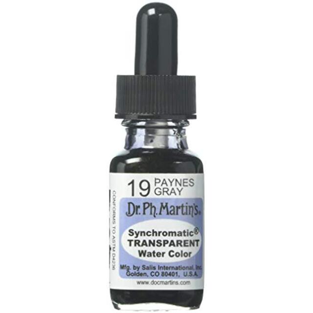 Dr. Ph. Martin's Synchromatic Transparent Water Color 0.5 oz Payne's Gray (19) i8my1cf