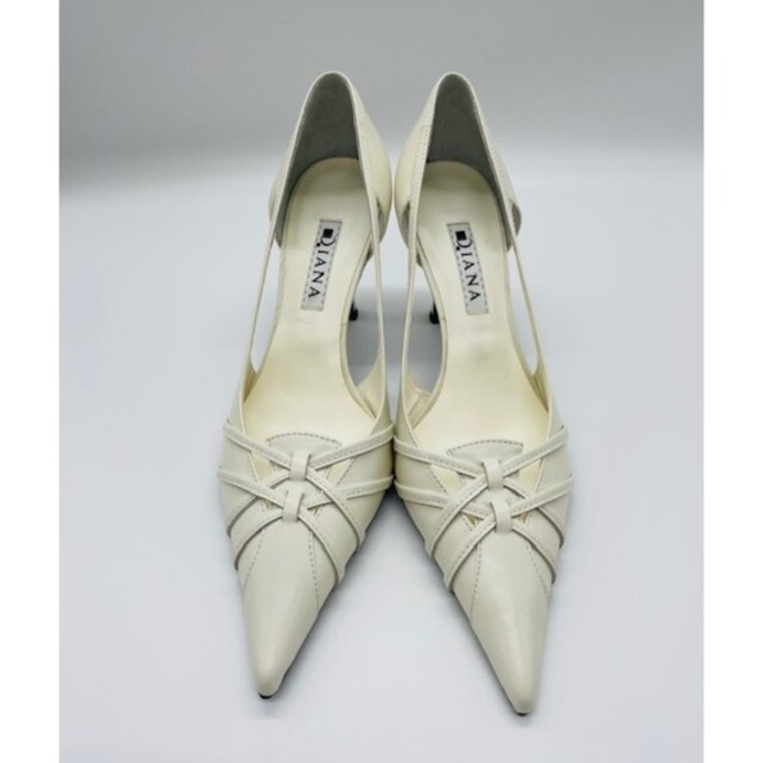 DIANA - 【DIANA】ダイアナ 美品 レザーパンプス ヒール ポインテッド DIANA - 【DIANA】ダイアナ 美品 レザーパンプス ヒール ポインテッド