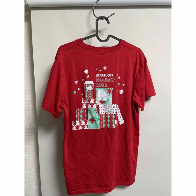 スターバックス　ホリデー　シャツ　Starbucks Lサイズ メンズのトップス(Tシャツ/カットソー(半袖/袖なし))の商品写真