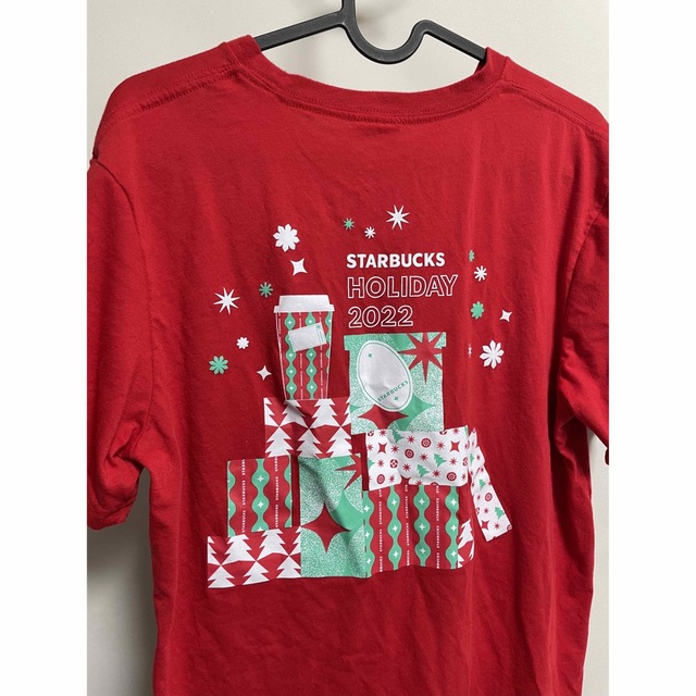 スターバックス　ホリデー　シャツ　Starbucks Lサイズ メンズのトップス(Tシャツ/カットソー(半袖/袖なし))の商品写真