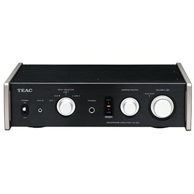 TEAC Reference 501 ヘッドホンアンプ フルアナログデュアルモノーラルサーキット ハイレゾ音源対応 ブラック HA-501-B i8my1cf