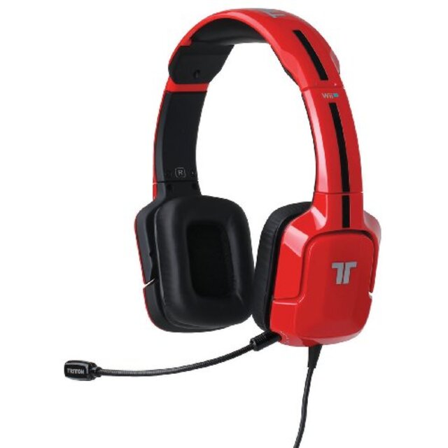 [任天堂公式ライセンス取得商品] TRITTON クナイ ステレオヘッドセット Wii U （レッド） (MCN-KUN-SHS-RD) i8my1cf