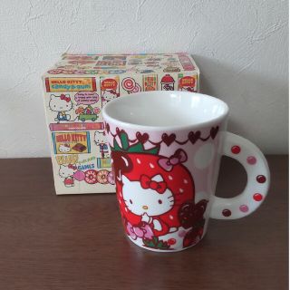 ハローキティ(ハローキティ)の【美品】ハローキティ  マグカップ　いちご サンリオ Sanrio(食器)