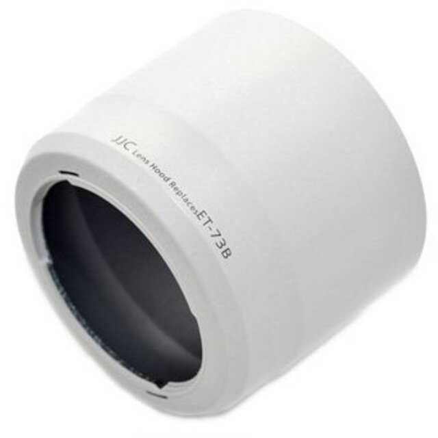 JJC  レンズフード 白色 ET-73B キャノン互換 EF70-300mm F4-5.6L IS USM用 khxv5rg