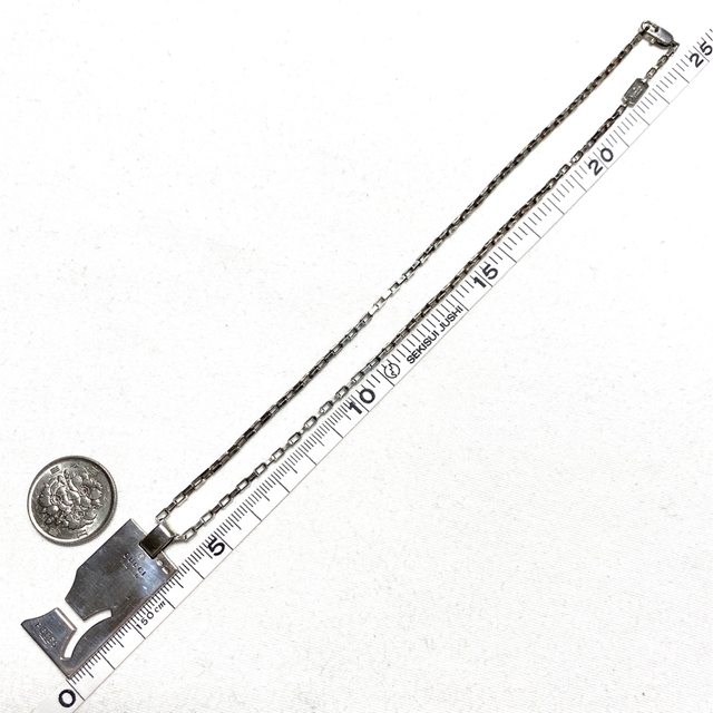 GUCCI silver925 プレートベネチアンチェーンネックレス-
