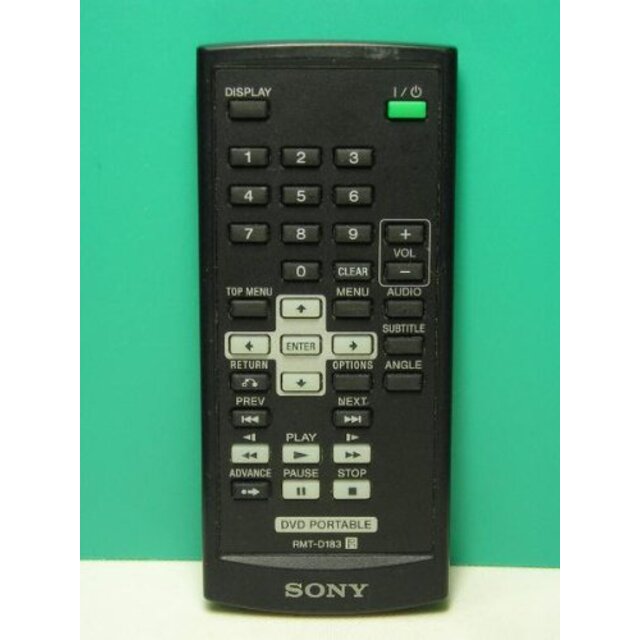 SONY DVD PORTABLEリモコン RMT-D183