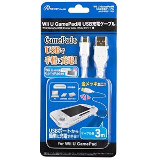 【中古】Wii U GamePad用『USB充電ケーブル』 (ホワイト) khxv5rg(その他)