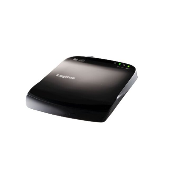 Logitec WiFi対応 ポータブルDVDドライブ (ブラック) LDR-PS8WU2BKW khxv5rg