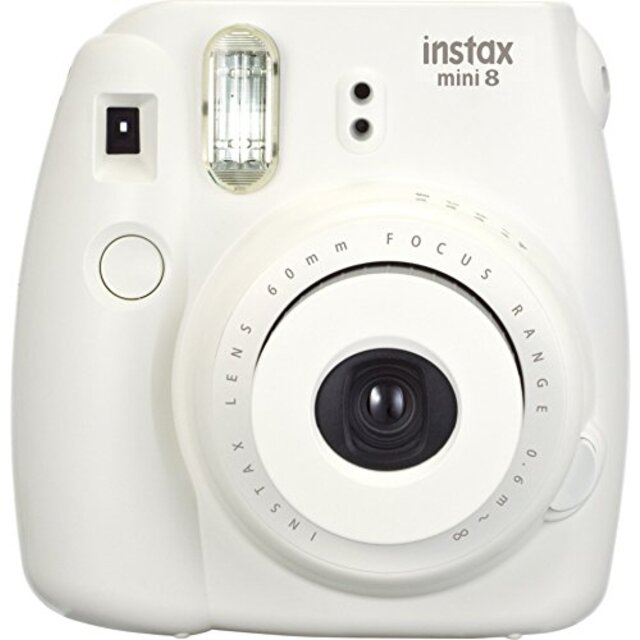 FUJIFILM インスタントカメラ チェキ instax mini 8 ホワイト INS MINI 8 WHITE