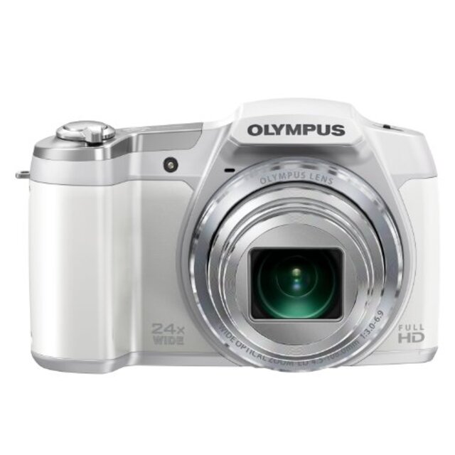 OLYMPUS デジタルカメラ STYLUS SZ-16 1600万画素CMOS 光学24倍ズーム 広角25mm ホワイト SZ-16 WHT khxv5rg