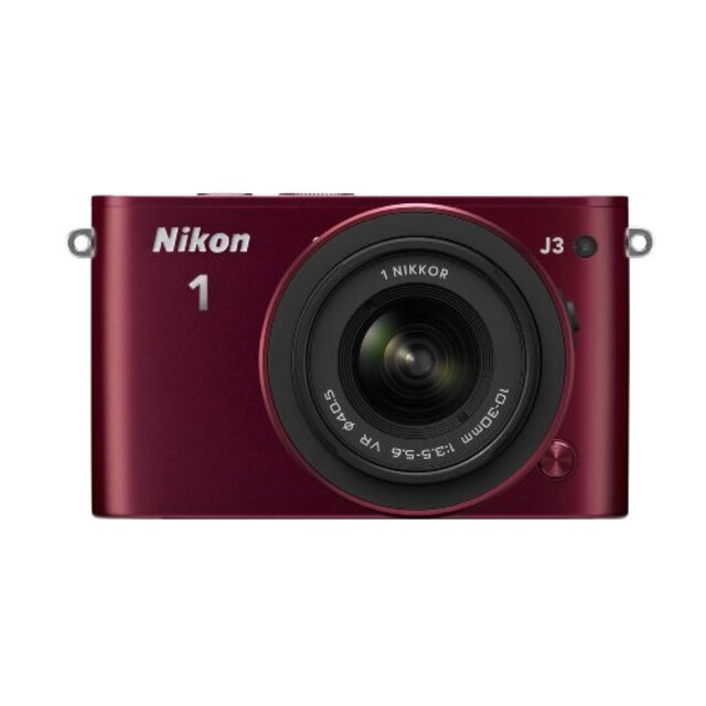 Nikon ミラーレス一眼 Nikon 1 J3 標準ズームレンズキット1 NIKKOR VR 10-30mm f/3.5-5.6付属 レッド N1J3HLKRD khxv5rg