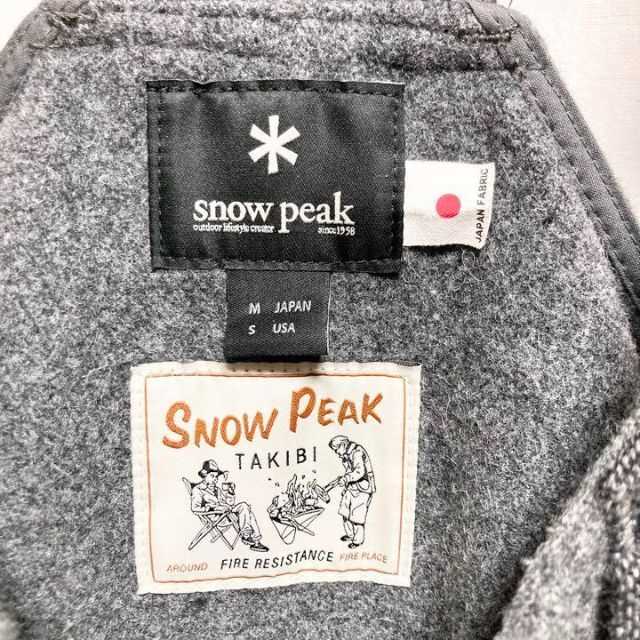 snow peak ウールタキビベスト