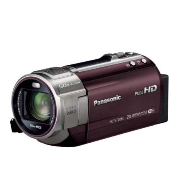 パナソニック デジタルハイビジョンビデオカメラ V210 内蔵メモリー8GB グレー HC-V210M-H khxv5rg