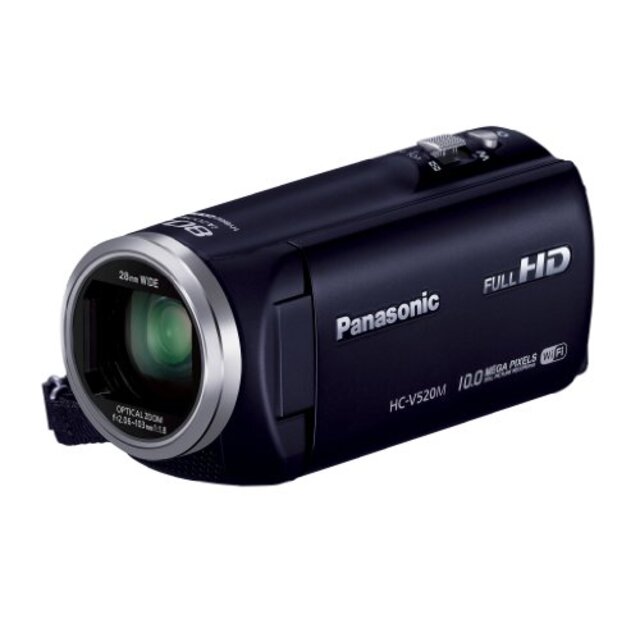 パナソニック デジタルハイビジョンビデオカメラ V520 内蔵メモリー32GB ダークネイビー HC-V520M-A khxv5rg