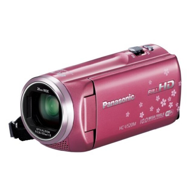 パナソニック デジタルハイビジョンビデオカメラ V520 内蔵メモリー32GB ピンク HC-V520M-P khxv5rg