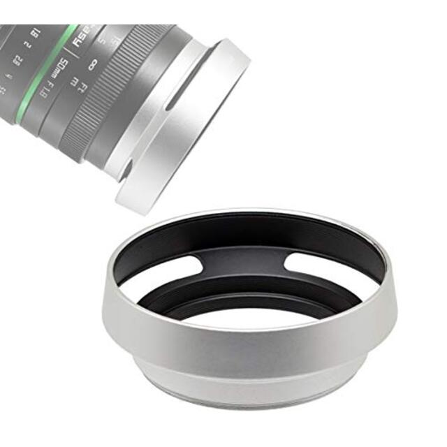 EzFoto 49?mmシルバーメタル傾いLens Hood Shade for Sony NEX e-mount 16?mm f / 2.8広角レンズ( sel16?F28、30?mm f / 3.5マクロレンズ( sel30 khxv5rg