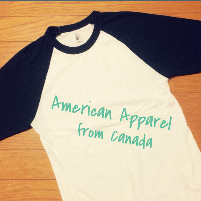 American Apparel(アメリカンアパレル)のカナダでの購入品 アメアパ ラグランT レディースのトップス(Tシャツ(長袖/七分))の商品写真