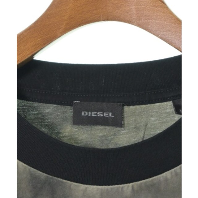 DIESEL(ディーゼル)のDIESEL ディーゼル Tシャツ・カットソー L カーキx黒 【古着】【中古】 メンズのトップス(Tシャツ/カットソー(半袖/袖なし))の商品写真