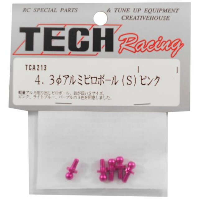 テックレーシング TCA213 4.3アルミピロボールS (ピンク) (TECH Racing) khxv5rg