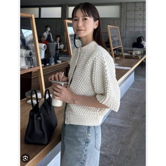CLANE - 今期CLANE 3D DOT HALF SLEEVE KNIT CARDIGANの通販 by shop