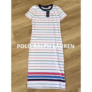 ポロラルフローレン(POLO RALPH LAUREN)のPOLO ラルフローレン　Tシャツワンピ　ワンピース　小さめサイズ　米国購入新品(ロングワンピース/マキシワンピース)